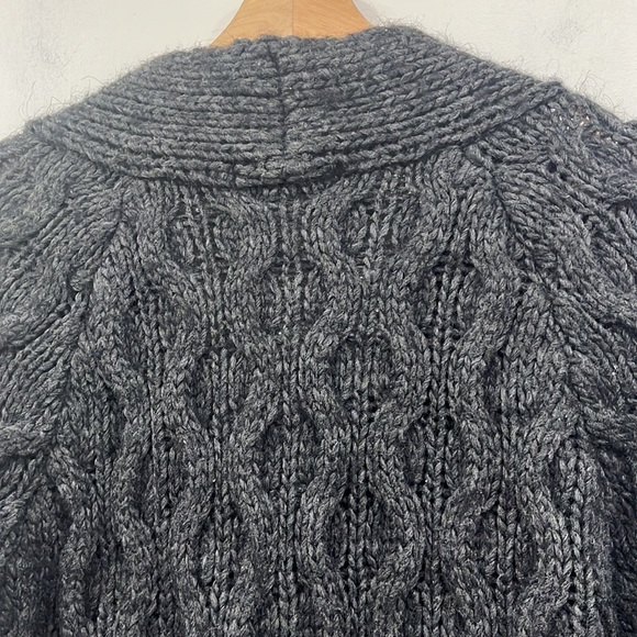Anthropology Elsamanda Long Knitted Cardigan Sweater Jacket Wool Alpaca Blend M - Picture 11 of 13
